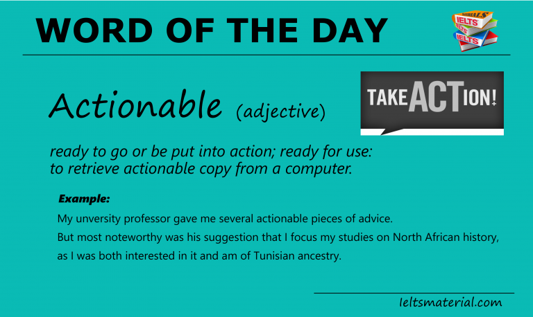 Word Of The Day Obtainable For IELTS Writing Task 2