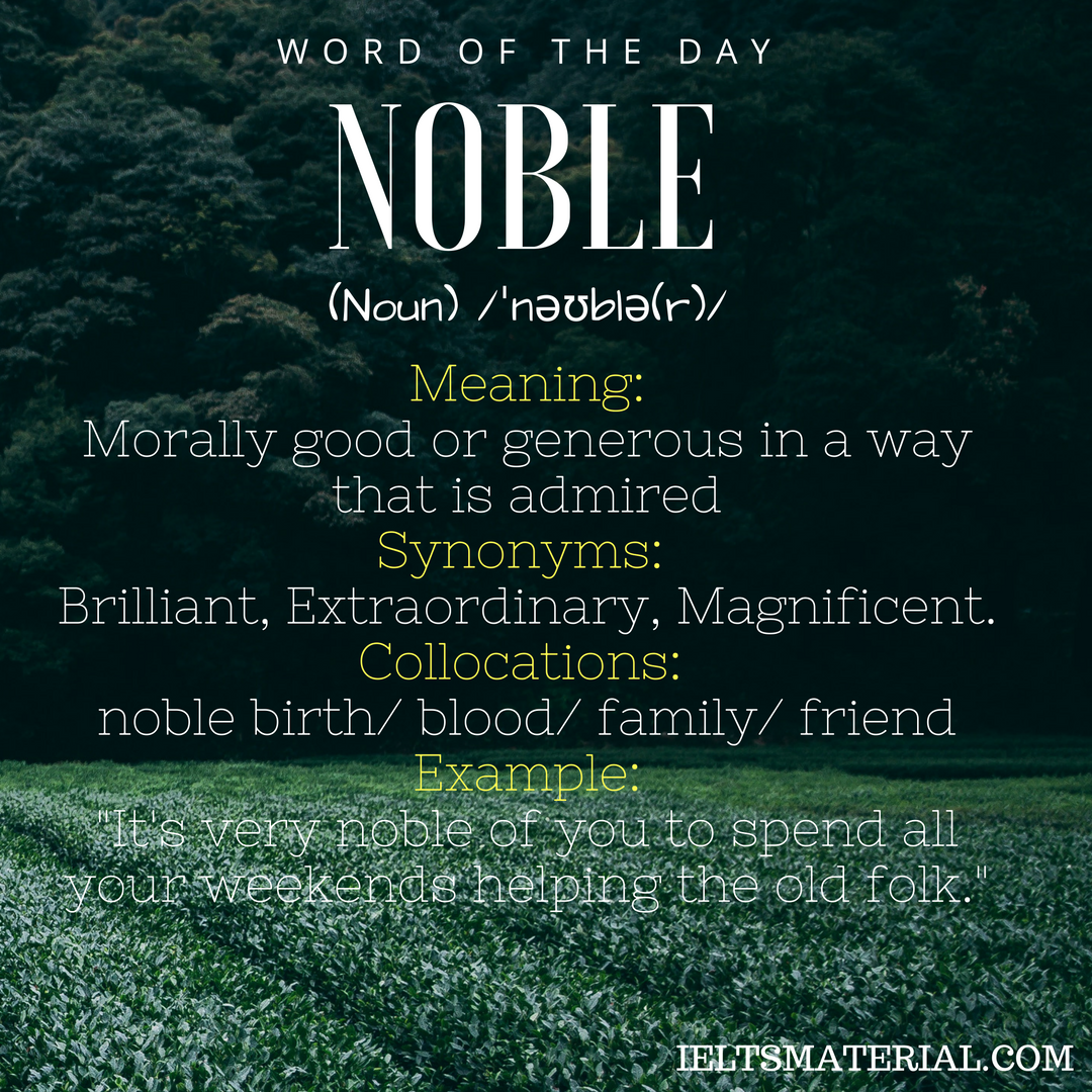 noble-word-of-the-day-for-ielts