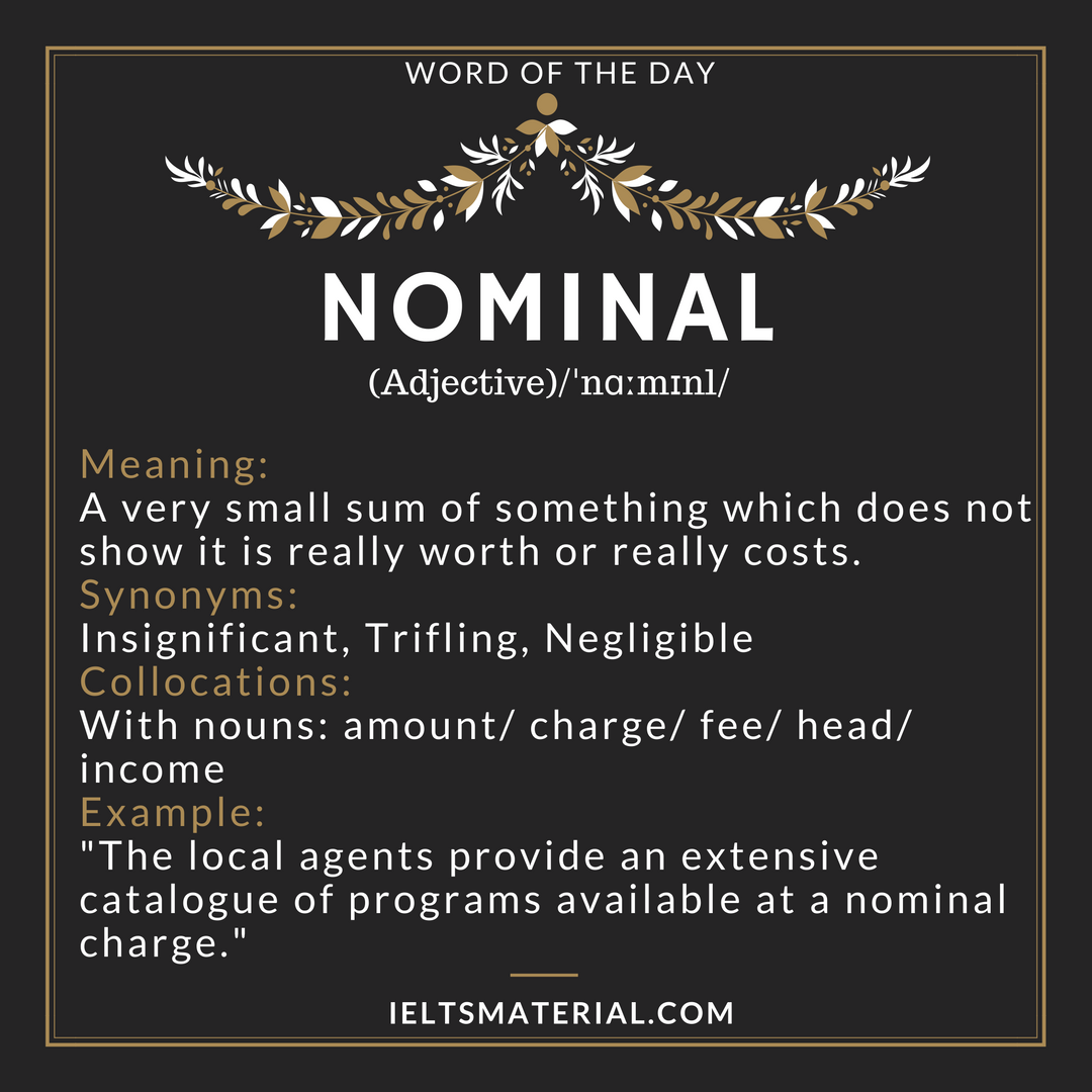 Nominal Word Of The Day For IELTS