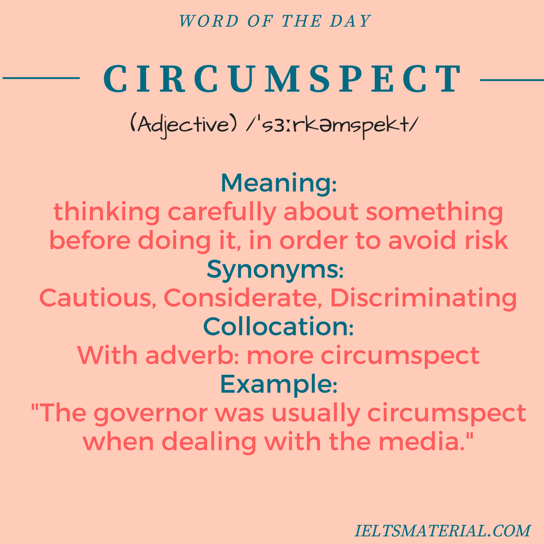 What Is The Synonyms Of The Word Circumspect