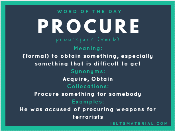 procure-word-of-the-day-for-ielts-speaking-and-writing