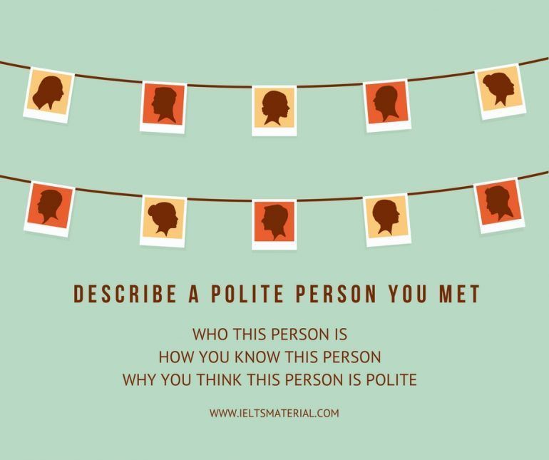 Describe a polite person you know mother picture