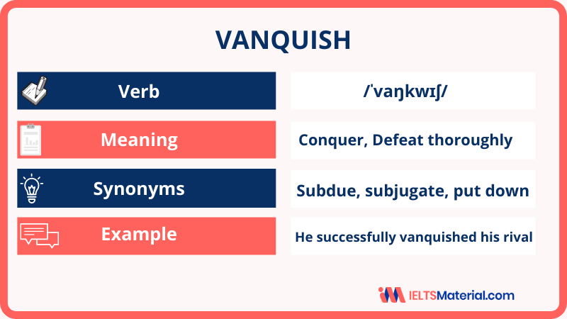 Word of the Day – Vanquish