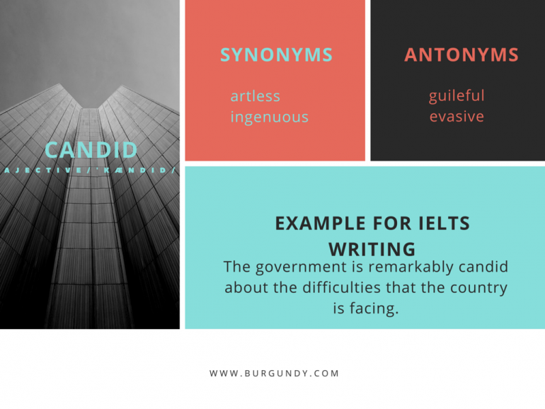 Candid - Word of the Day for IELTS Speaking & Writing