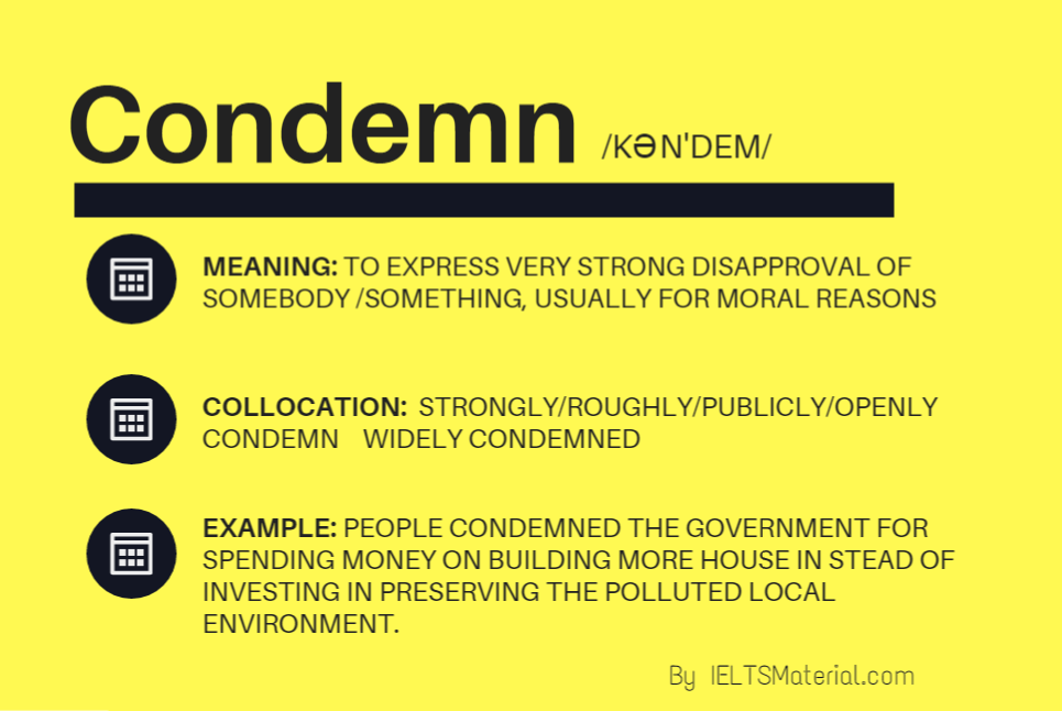 Word of the day – Condemn