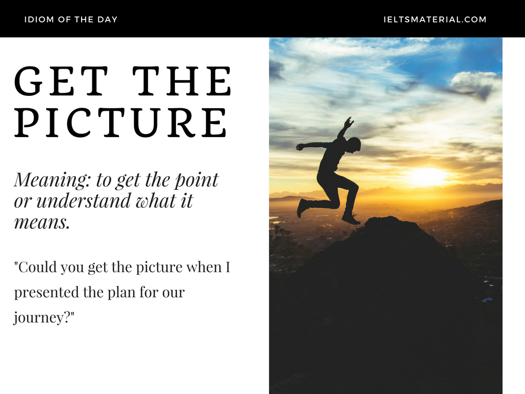 Get the Picture – Idiom of the Day for IELTS Speaking