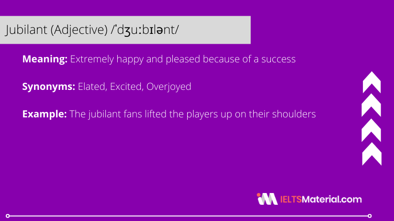 Jubilant – Word Of The Day For IELTS