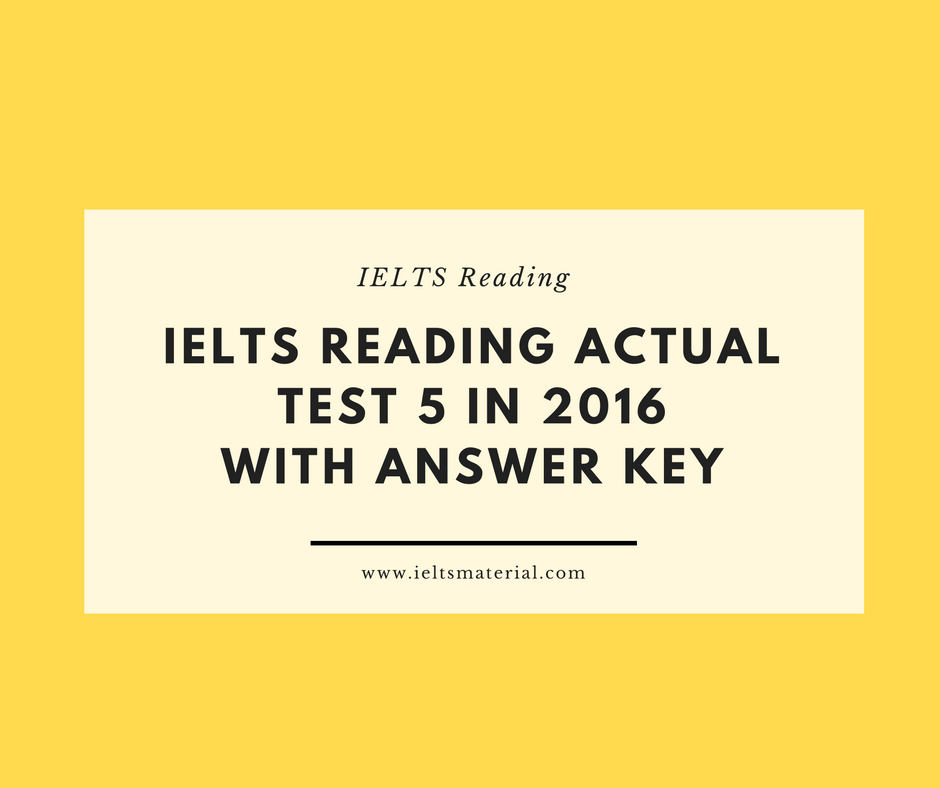 ielts academic reading test samples with answers pdf
