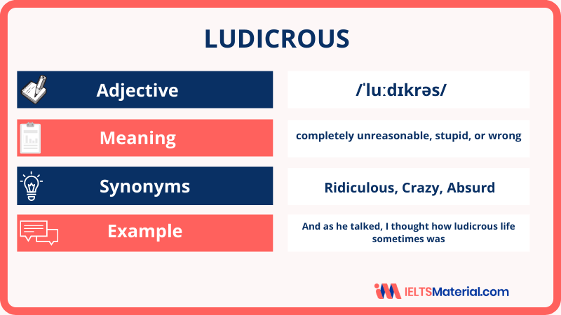 Ludicrous – Word Of The Day For IELTS