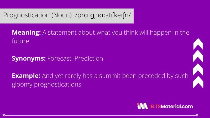 Prognostication – Word Of The Day For IELTS