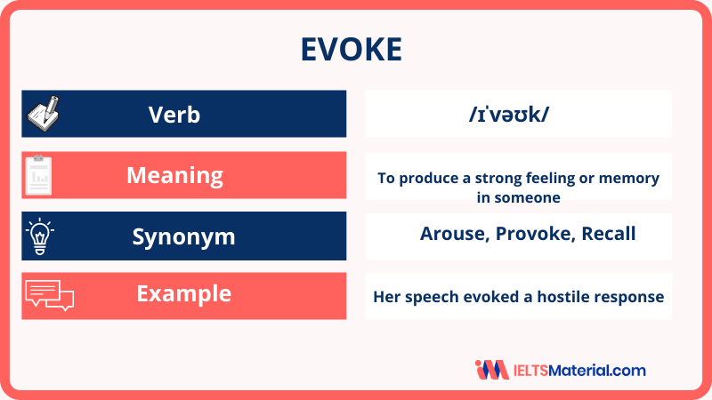 Evoke – Word Of The Day For IELTS