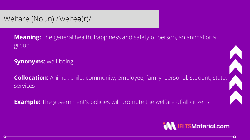 Welfare – Word Of The Day For IELTS