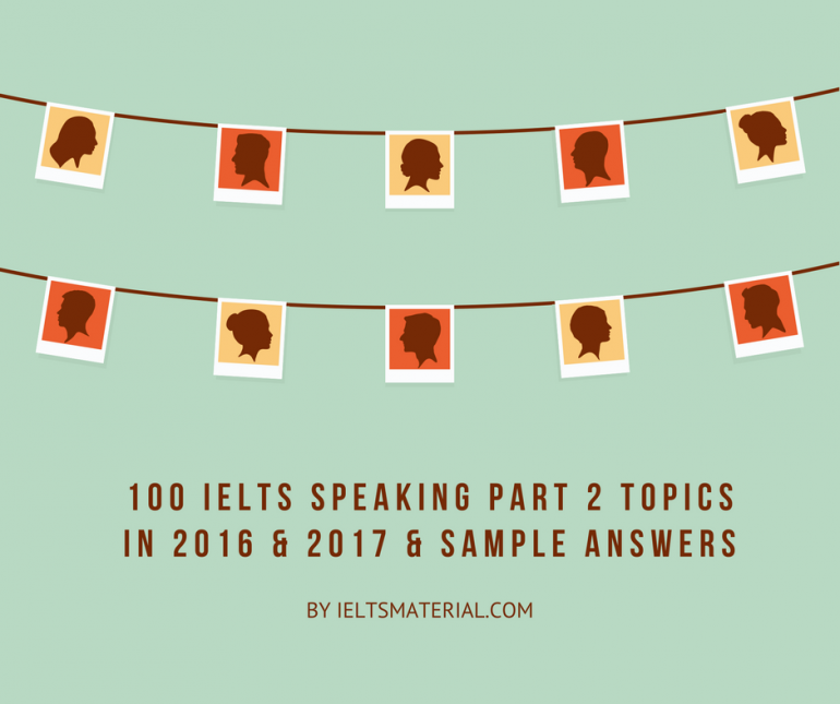 ielts speaking sample band 8 Part IELTS & 2 in Sample 2016 Speaking 100 2017 Topics &