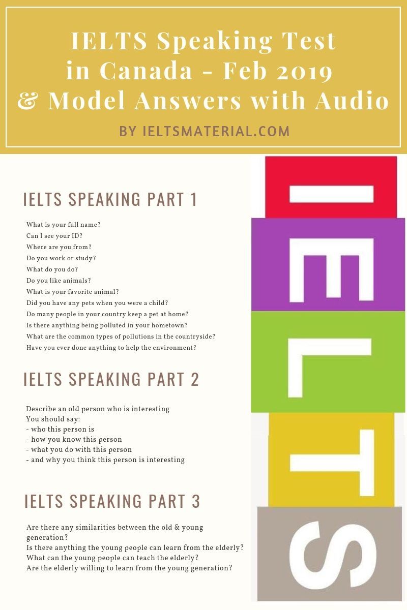 Ielts Speaking Test Sample Answers Pdf