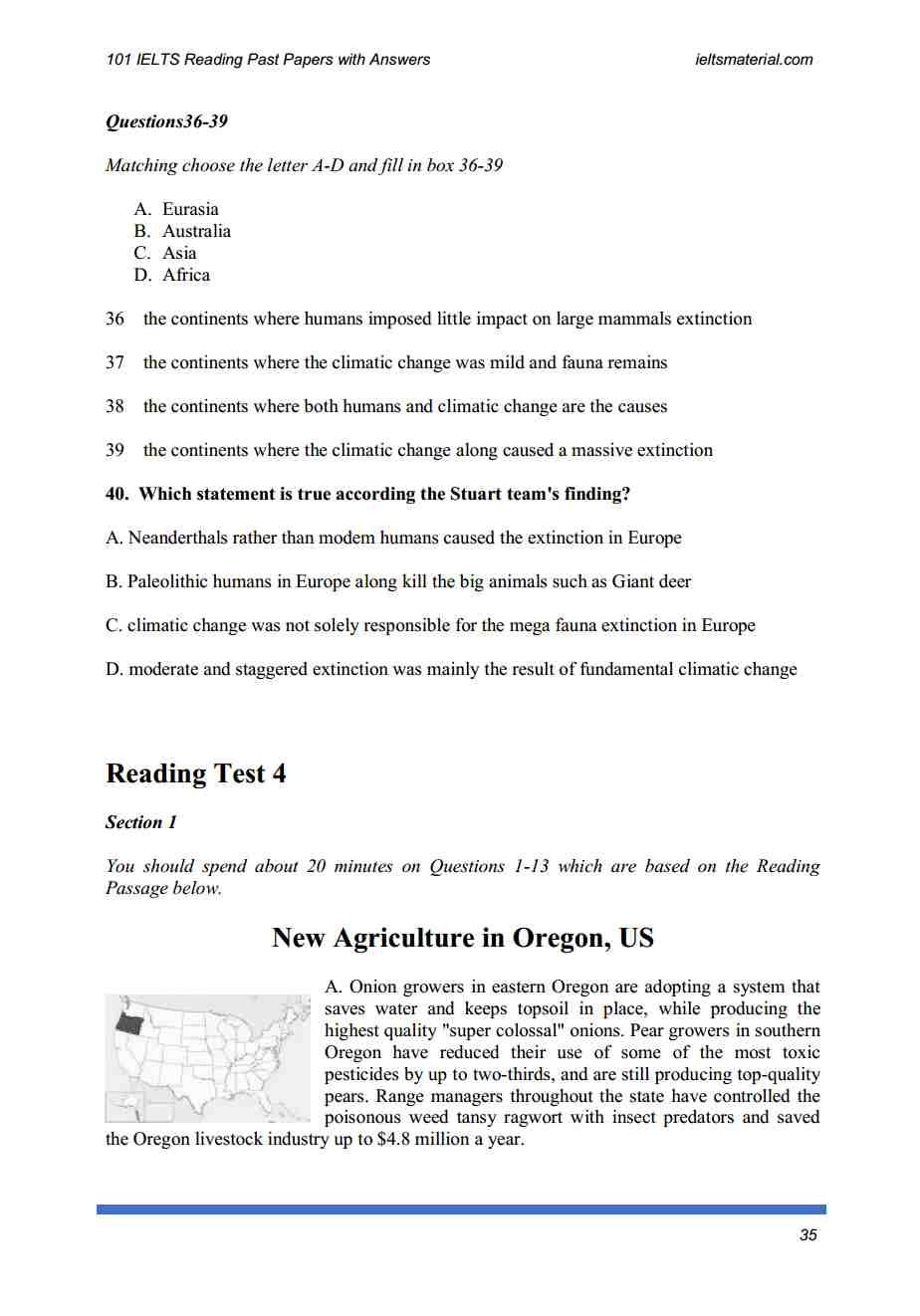 ielts academic reading practice test with answers free download pdf