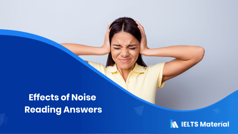 Effects of Noise Reading Answers
