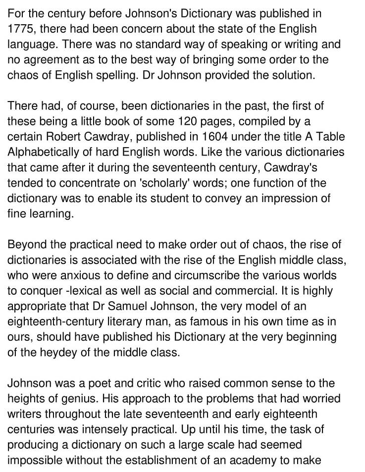 Johnson's Dictionary 1