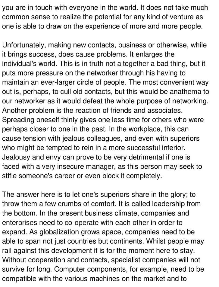 Networking Reading Answers