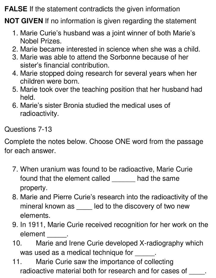 The Life and Work of Marie Curie 5