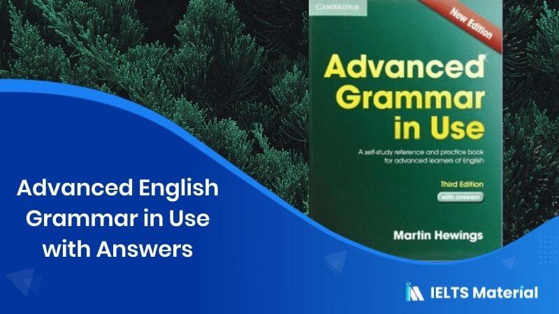 Advanced English Grammar In Use With Answers