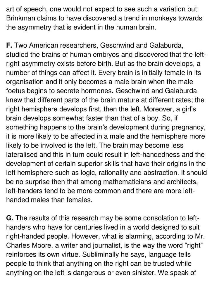 Right and left handedness in humans - 0003