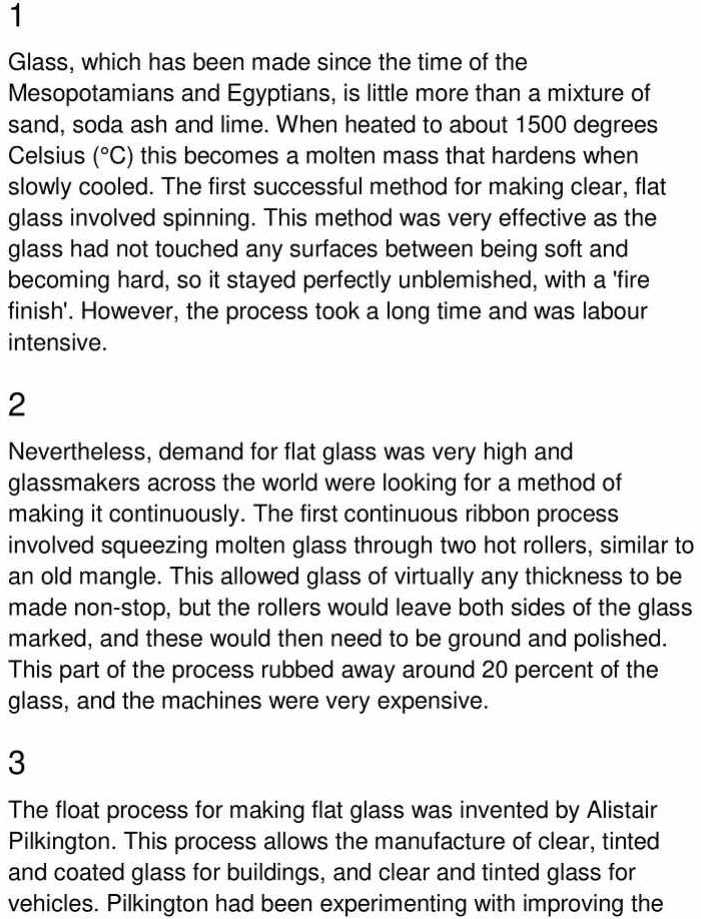 sheet glass - 1