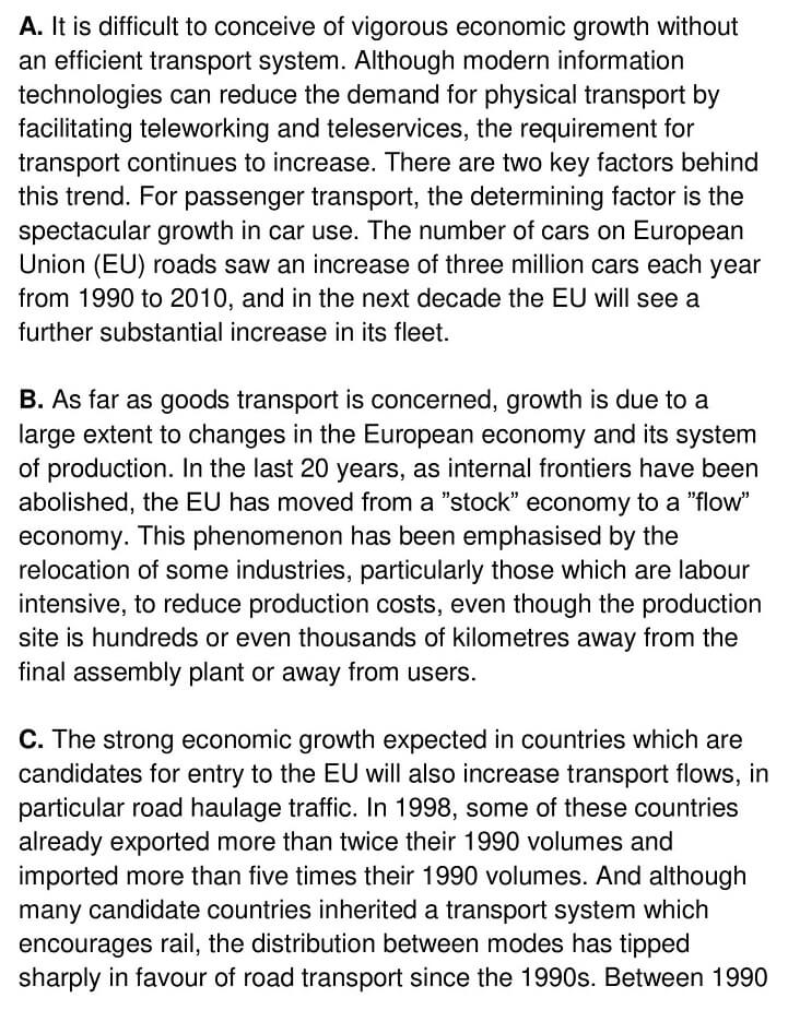 Trends and prospects for European transport systems - 0001