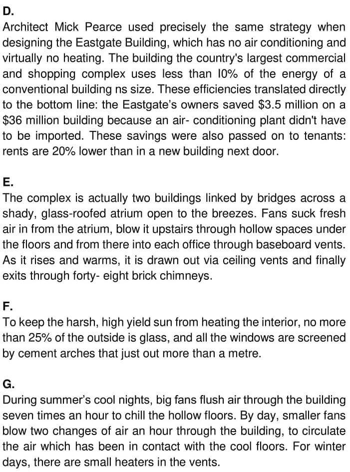 IELTS Academic Reading ‘Sustainable architecture - lessons from the ant’ Answers - 0002