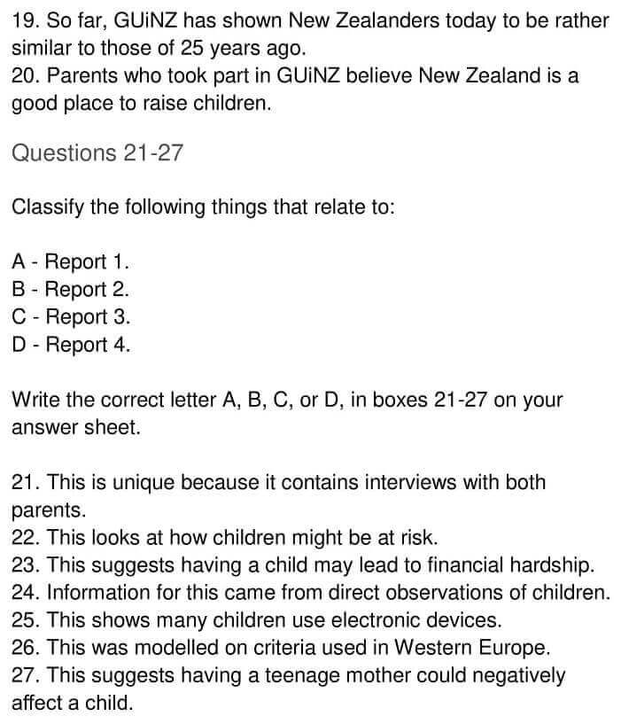 IELTS Academic Reading ‘Growing up in New Zealand’ Answers - 0005