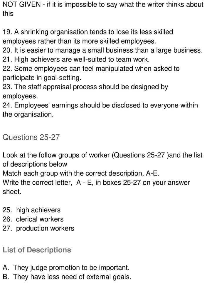 IELTS Academic Reading ‘Motivating Employees under Adverse Condition’ Answers - 0006