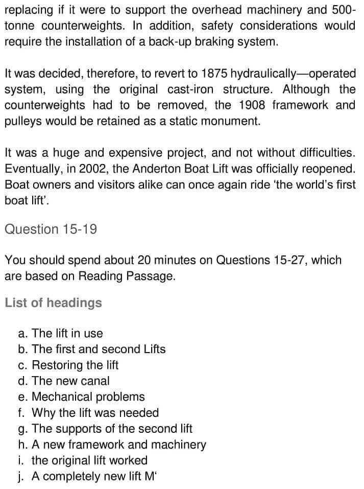 IELTS Academic Reading ‘The Anderton Boat Lift’ Answers - 0004