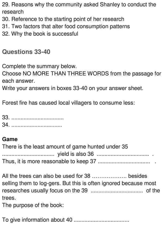 IELTS Academic Reading ‘The Fruit Book’ Answers - 0006