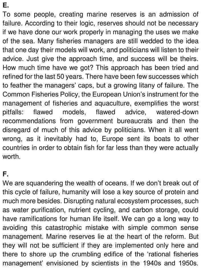 IELTS Academic Reading ‘The Future of fish’ Answers - 0003