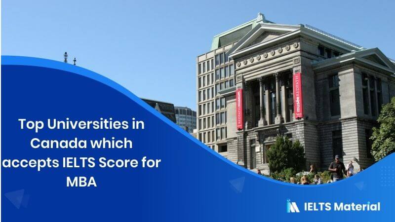 Top 15 Universities in Canada which accepts IELTS Score for MBA