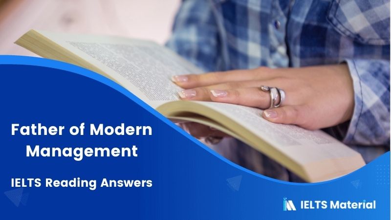 father of modern management 2 reading