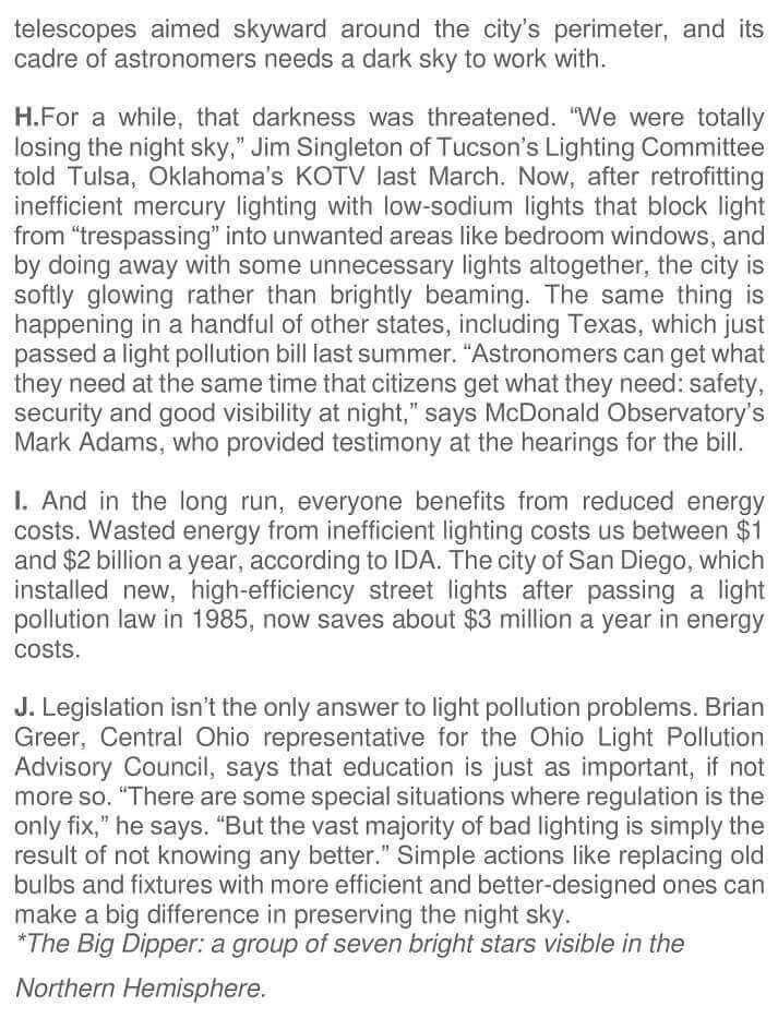 Light pollution control image