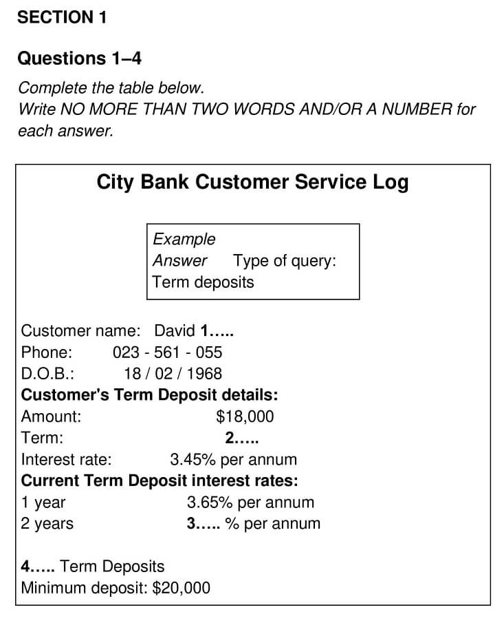 Moving Company Service Report Listening Answers