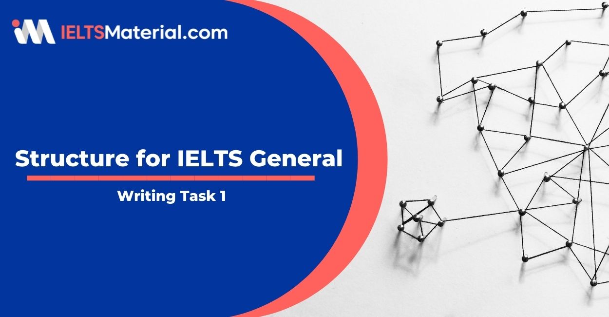 Structure for IELTS General Writing Task 1