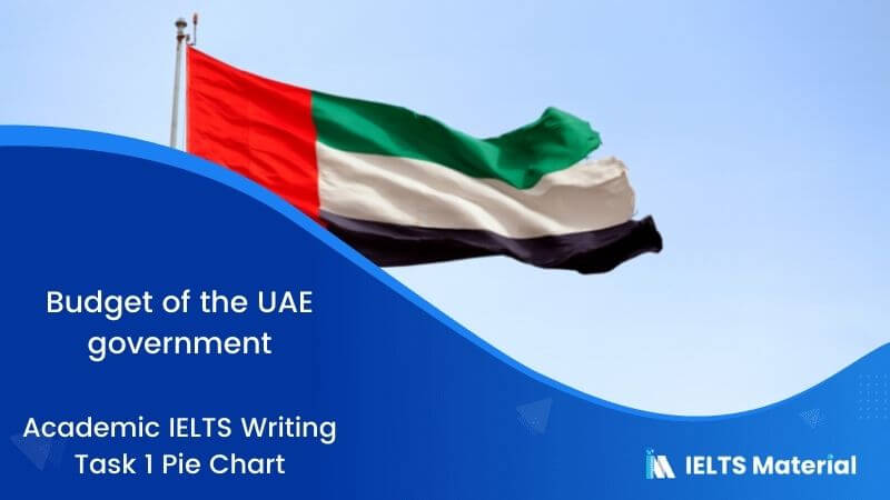 IELTS Academic Writing Task 1 Topic 36:  Information on UAE government spending in 2000 – Pie chart