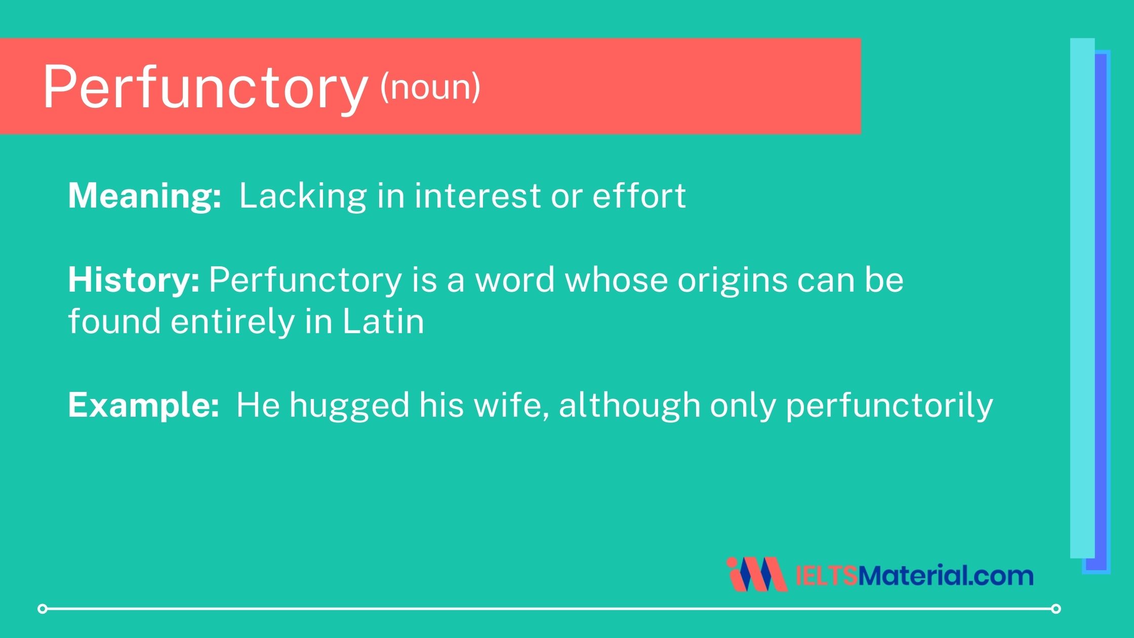 Word – Perfunctory