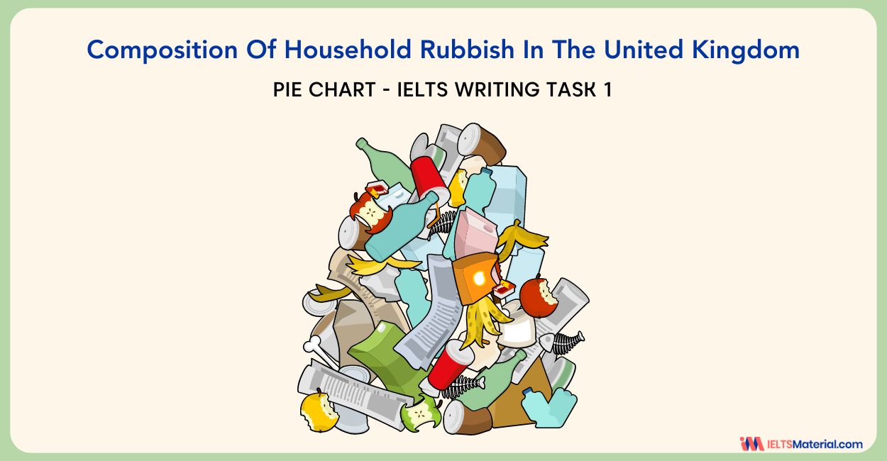 Composition Of Household Rubbish In The United Kingdom – IELTS Writing Task 1