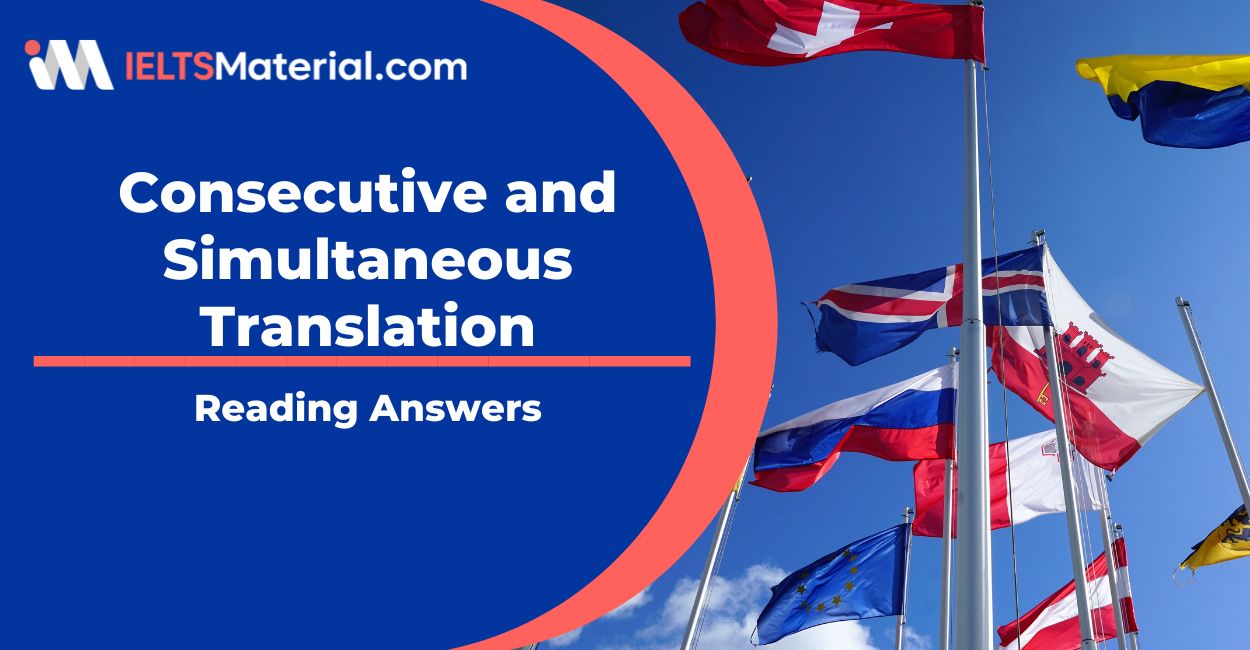 Consecutive and Simultaneous Translation Reading Answers