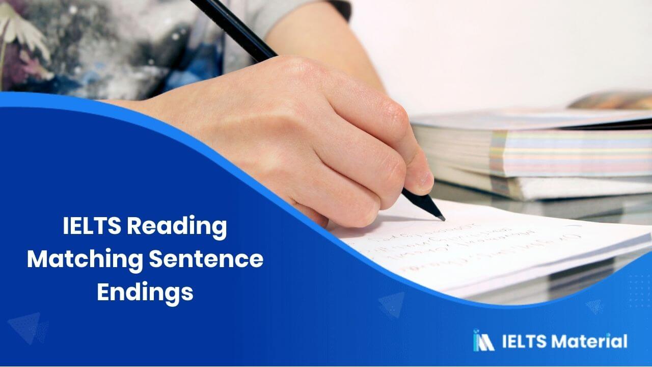 Sentence endings. Matching sentence Endings IELTS. Matching IELTS reading. Matching headings in reading. IELTS Exam stock photo.