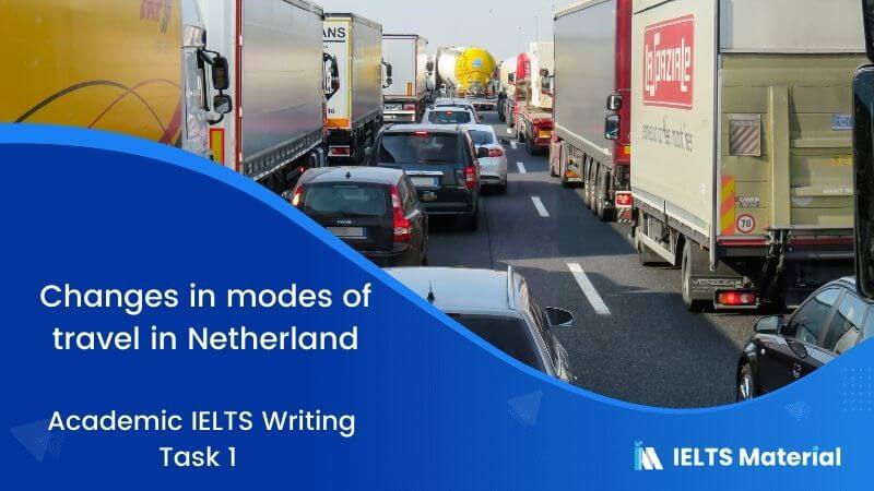 IELTS Academic Writing Task 1 Topic  25:  Changes in modes of travel in Netherland – Table