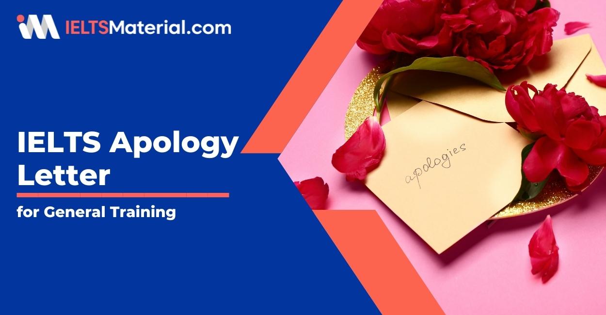 IELTS Apology Letter for General Training