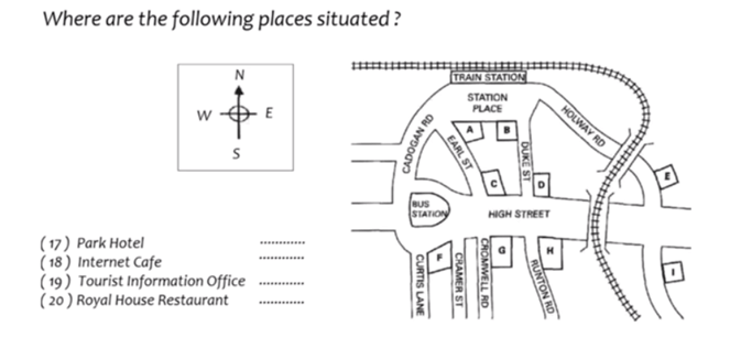 Ielts Listening Map Examples