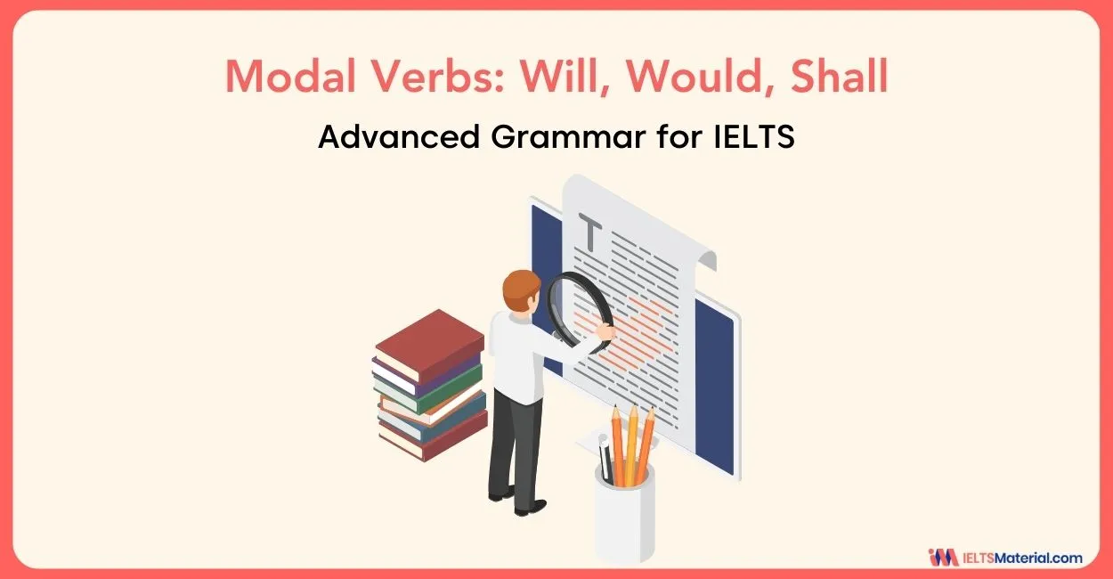 Advanced Grammar for IELTS : Modal verbs (3) : will, would, shall