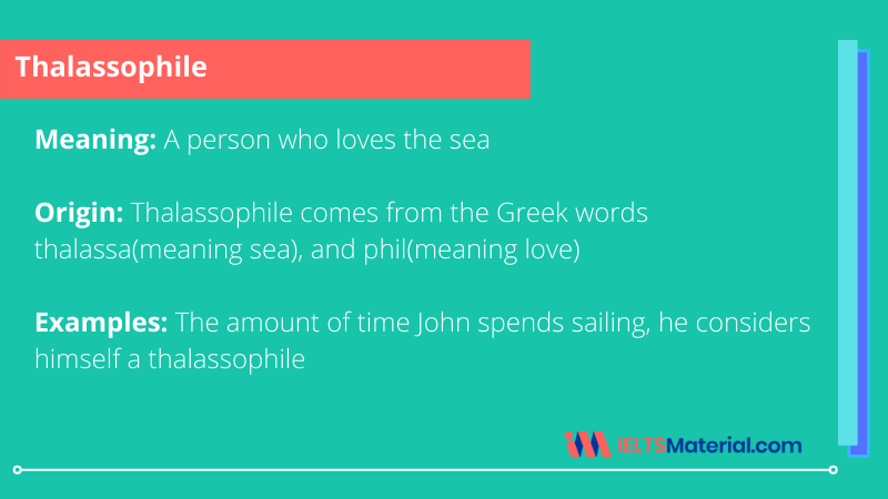 Thalassophile – Word of the Day