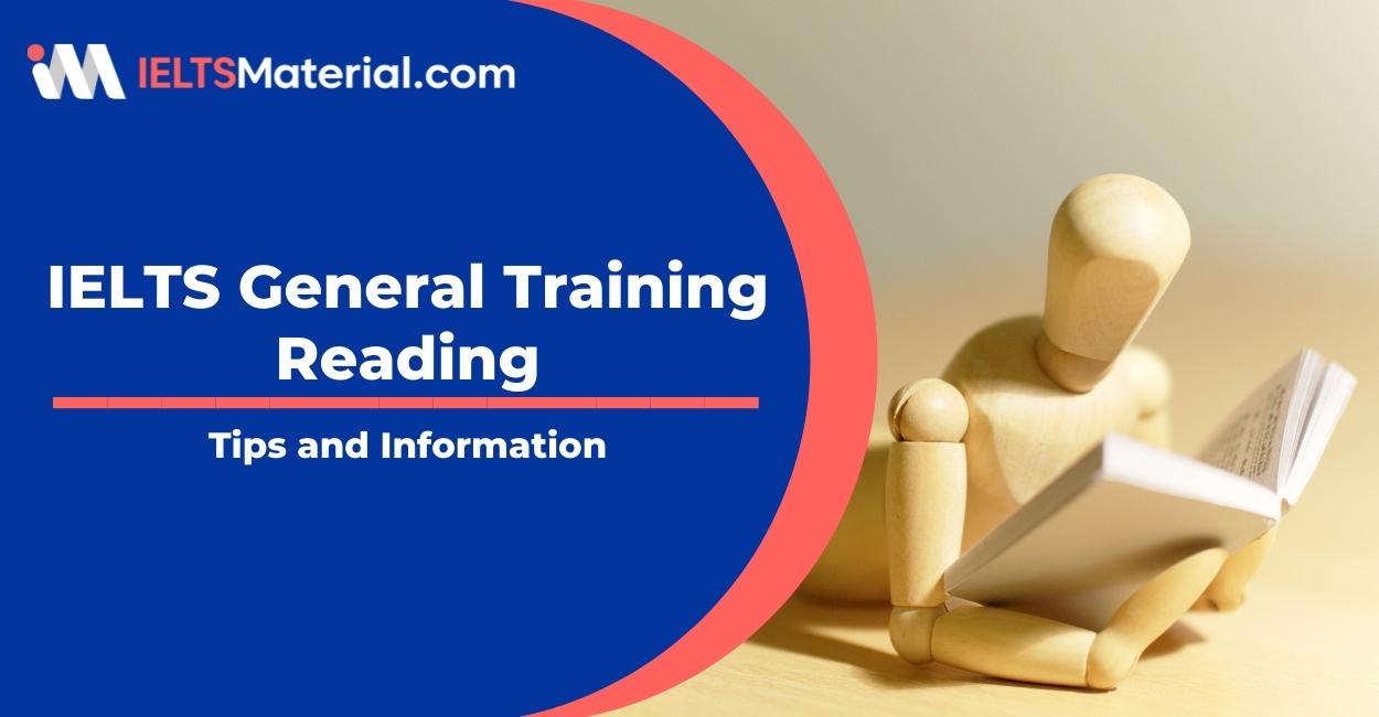 IELTS General Training Reading : Tips and Information