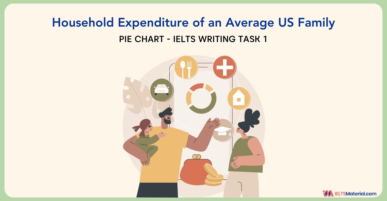 Household Expenditure of an Average US Family – IELTS Writing Task 1